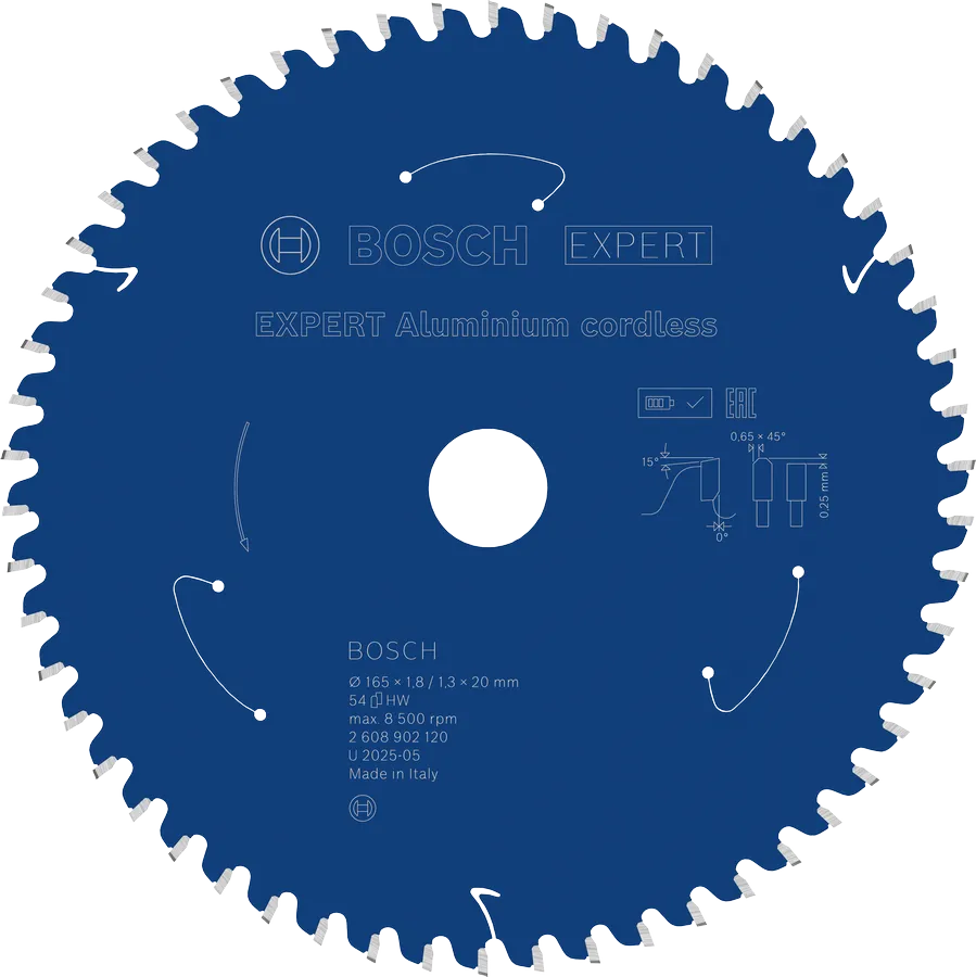 Bosch EXPERT alumiiniumist akuga ringsae tera, 54 hammast.